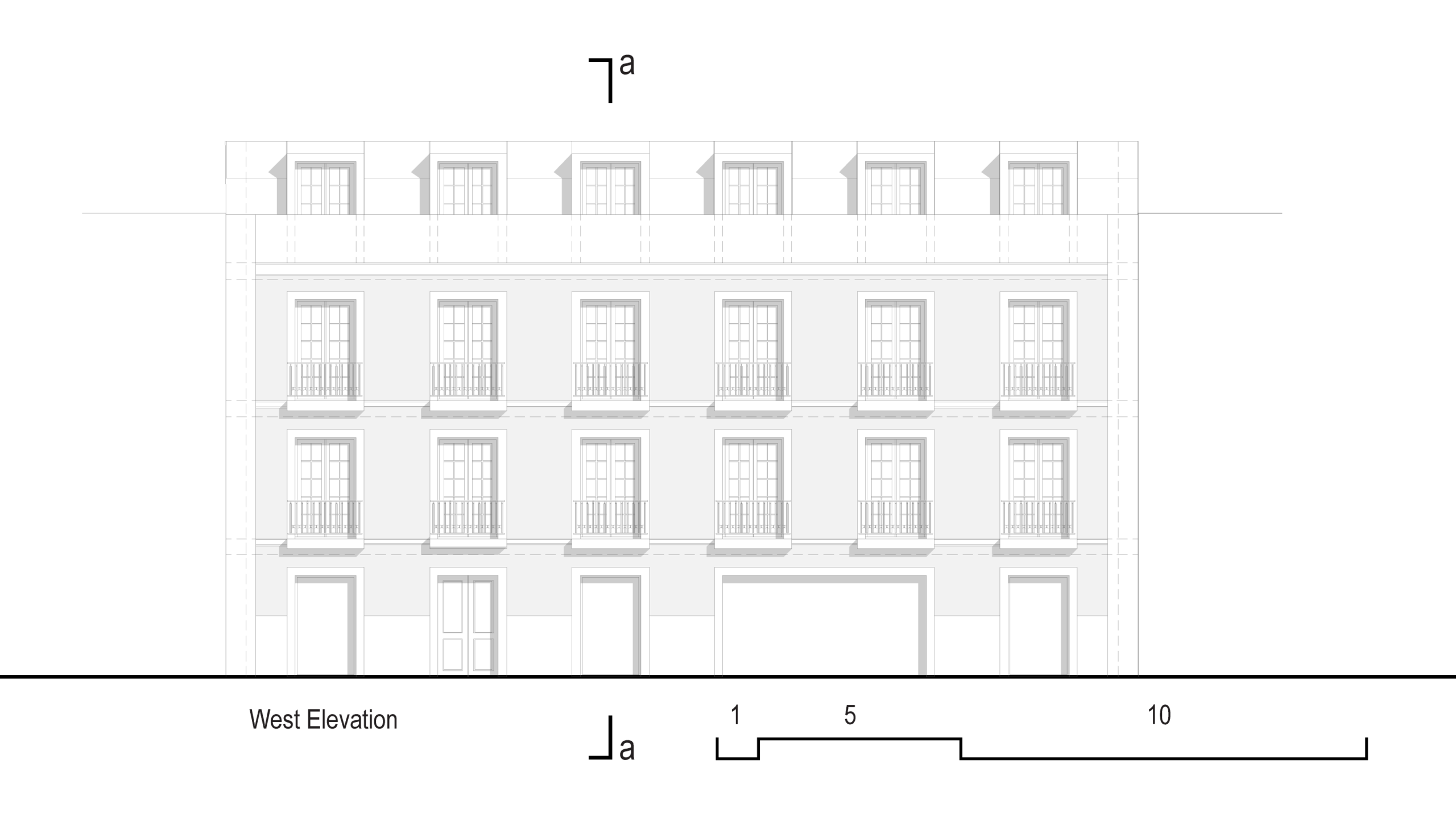 Lisbon House _  West Elevation
